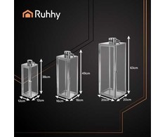 Sidabrinis lanterns 38/49/63cm 3pcs Ruhhy 26477