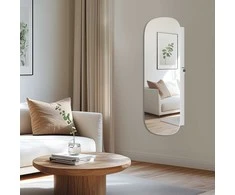 Songmics Sieninė spintelė MDF 10x42x108 cm balta