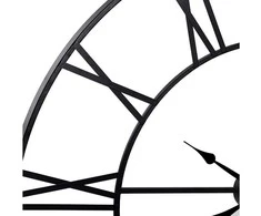 Rome retro vintage loft 3d sieninis laikrodis 50cm