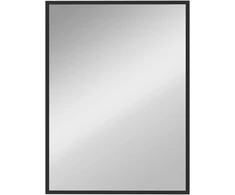 Sieninis veidrodis su MDF rėmu, juodas, 76,2 × 101,6 cm