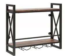 Sieninis vyno laikiklis Rustic Brown