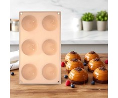 Orion Silikoninė Kepimo Forma 28x16,5 cm Pusiau Sferinė Bežinė