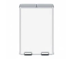 Songmics Šiukšliadėžė 2 x 30 l, 2 skyrių