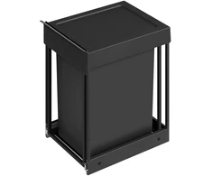 Šiukšliadėžė 20 l juoda