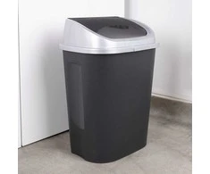 Vilde Plastikinis šiukšlių dėžė 25 l juodas