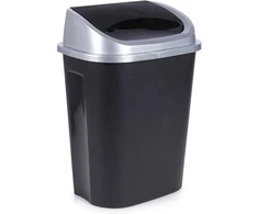 Vilde Plastikinis šiukšlių dėžė 25 l juodas