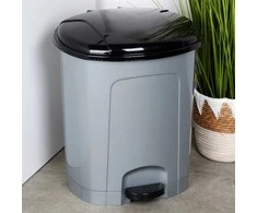 Amer Box Plasticinės pedalų šiukšlių dėžės 30 l, pilka
