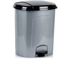 Amer Box Plasticinės pedalų šiukšlių dėžės 30 l, pilka