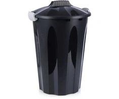 Vilde Plastikinė šiukšliadėžė 40 l juoda