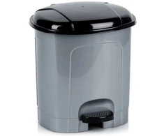 Kela Plastic pedal bin pilkas 5.5 l