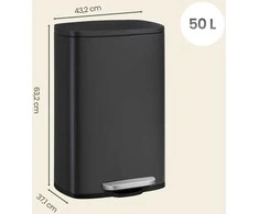 Songmics Šiukšlių dėžė 50 l