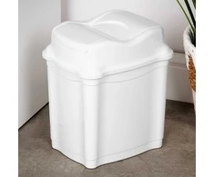 Plastikinė šiukšliadėžė 5 l - Balta - Universalus