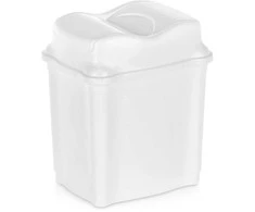 Plastikinė šiukšliadėžė 5 l - Balta - Universalus