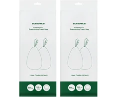 Songmics 50 litrų talpos šiukšliadėžių įdėklai su virvele 2 x 40 vnt.
