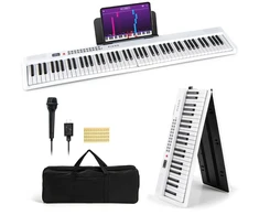 Skaitmeninis pianinas 88 klavišų baltas