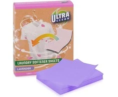 Ultra Clean Skalbinių minkštinimo lapai 10vnt., 100% tirpstantys vandenyje