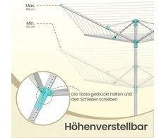 Songmics Skalbinių džiovyklė 40 m