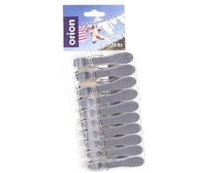 Orion Skalbinių segtukai 20 vnt. Plastikiniai balti ir pilki