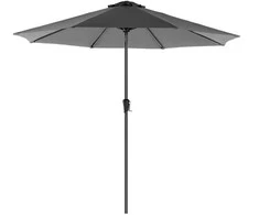 Songmics Skėtis Ø 300 cm pilkos spalvos