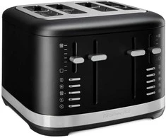 Skrudintuvas "KitchenAid" 4 riekelių skrudintuvas 5KMT4109EBM juodas nerūdijantis plienas 5KMT4109EBM, 4 tosty