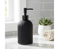 Vilde Stiklinis dozatorius muilui 400 ml Juodas