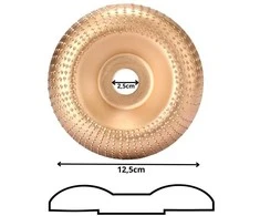 Šlifavimo diskas medienai 125 mm, volframo karbidas