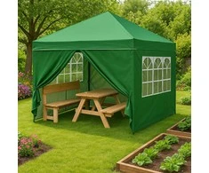 MultiGarden Sodo palapinė 3x3m. žalia + 4 sienos
