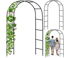 Lean Pergola Ogrodowa Metalowa Na Rośliny Podpora Do Pnączy Łuk 240x140 cm