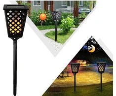 Solar garden lamp torch lantern sensor