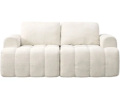 Songmics Sofa be rėmo, modulinė, balta, 176 × 92 × 85 cm