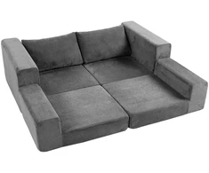 Sofa-lova 4 viename, 2 vietų, pilka, 208 × 104 × 85 cm