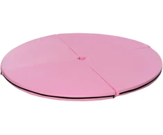 HOMCOM Pole Dance kilimėlis, 5 cm storio apvalus plastikinis kilimėlis pole dance pratimams, gimnastikai, jogai, rožinis