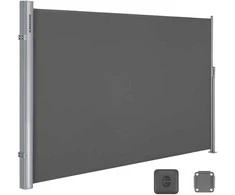 Songmics 180 x 350 cm šoninė markizė antracito spalvos