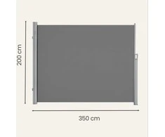 Songmics Šoninė markizė 200 x 350 cm