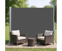 Songmics Šoninė markizė 200,1 × 350,1 cm anthracite