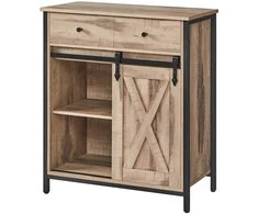 Songmics Šoninė spintelė su stumdomomis durimis 70x30x80 cm