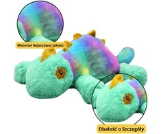 Lean Toys Spalvingas Pliušinis Chameleonas 45 cm