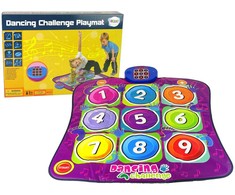 Lean Toys Spalvingas šokių kilimėlis vaikams