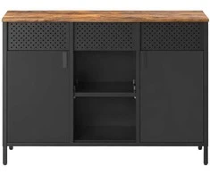 Songmics Spintelė su dvigubomis durimis 40x110x76 cm