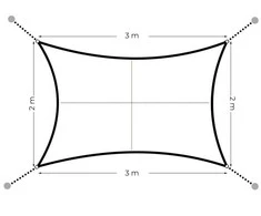 MultiGarden Atsparus stačiakampis tentas 2x3 m