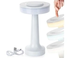 4Kom LED Stalinis Šviestuvas 21 cm | 3 Šviesos Lygiai | Belaidis Įkrovimas