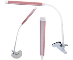Stalinė lempa su klipsu ir LED apšvietimu