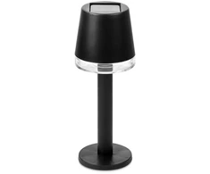 Globo Toys Stalinė saulės energija įkraunama LED lempa, juoda, 8 × 8 × 21,5 cm