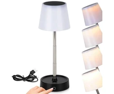 Ambiance LED stalinė lemputė, reguliuojamo aukščio, baterijomis, balta