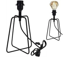 Stalinis šviestuvas metalinis juodas 21 cm