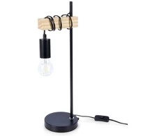 Atmosphera Trends4You Stalinis šviestuvas 51 cm Juodas Metalas ir Mediena