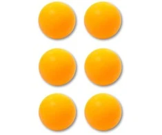 Lean Toys Stalo teniso kamuoliukai, 6 vnt., oranžiniai, 40 mm