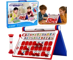 Lean Toys Stalo žaidimas (raudona, mėlyna, balta)