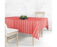 Excellent Houseware Šventinė staltiesė 180x130 cm raudona - atspari dėmėms