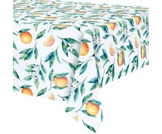 Excellent Houseware Vandeniui atsparus stalo užtiesalas 180x130 cm - Vaisių raštas